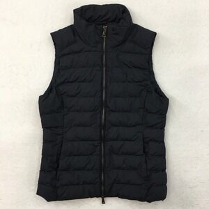 Polo Ralph Lauren Womens Black Down Puffer Vest Full Zip Logo Size‎ Small